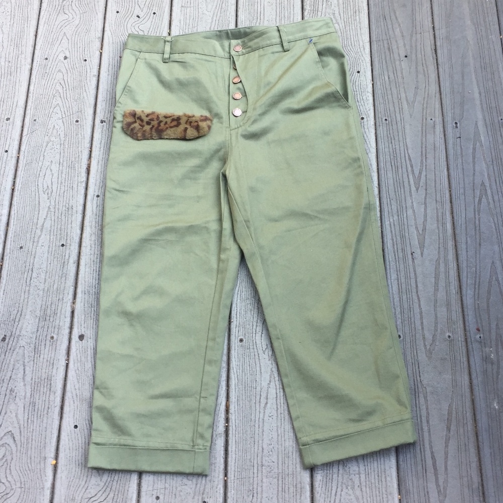 Fried Rice Roll Up Khaki Pants